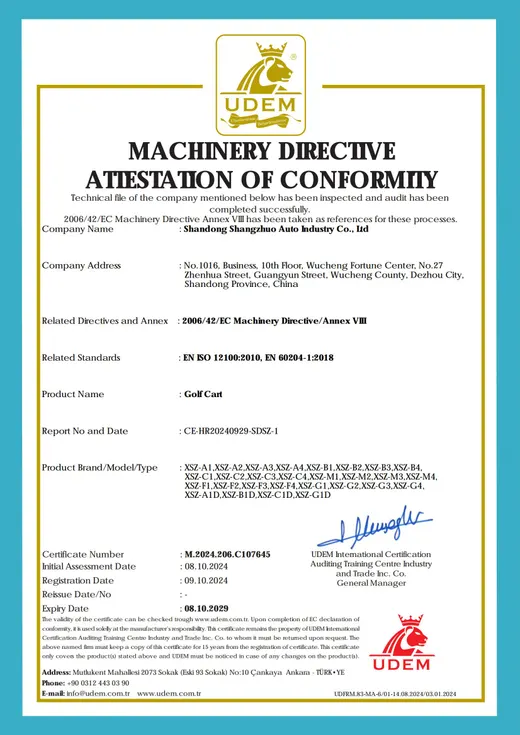 Machinery attestation image certificate, number M.2024.206.C107645